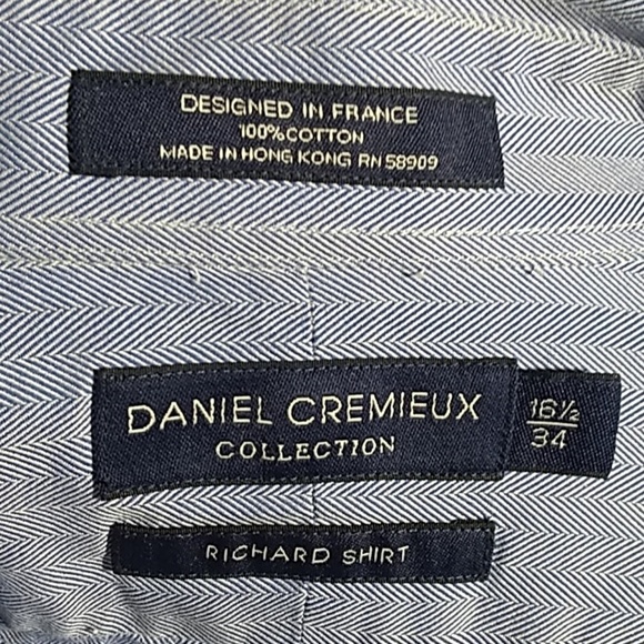 FINAL MARKDOWN Men's Daniel Cremieux LS Richard Shirt (16 1/2 34) - Picture 3 of 7